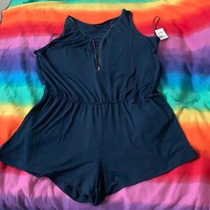 Navy Blue Romper